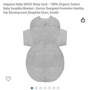 Happiest Baby SNOO Sleep Sack  - (Graphite Stars, Small)